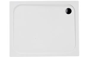 45mm Low Profile 1700x760mm Rectangular Tray & Waste - White
